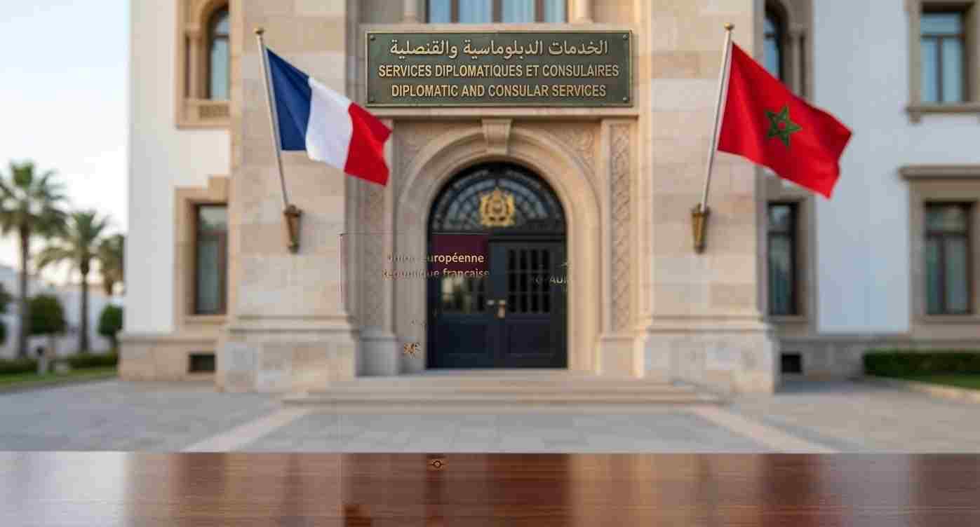 الخدمات القنصلية والمكتب الفرنسي للهجرة (OFII) بين فرنسا والمغرب — صورة توضيحية
