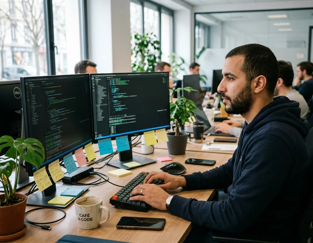 Développeur tunisien dans une startup tech en France